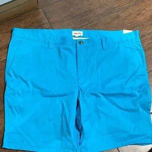 Open Edit Men's Vibrant Blue Flat Front Shorts